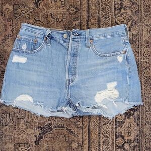 Levi's Blue Denim Jeans Shorts